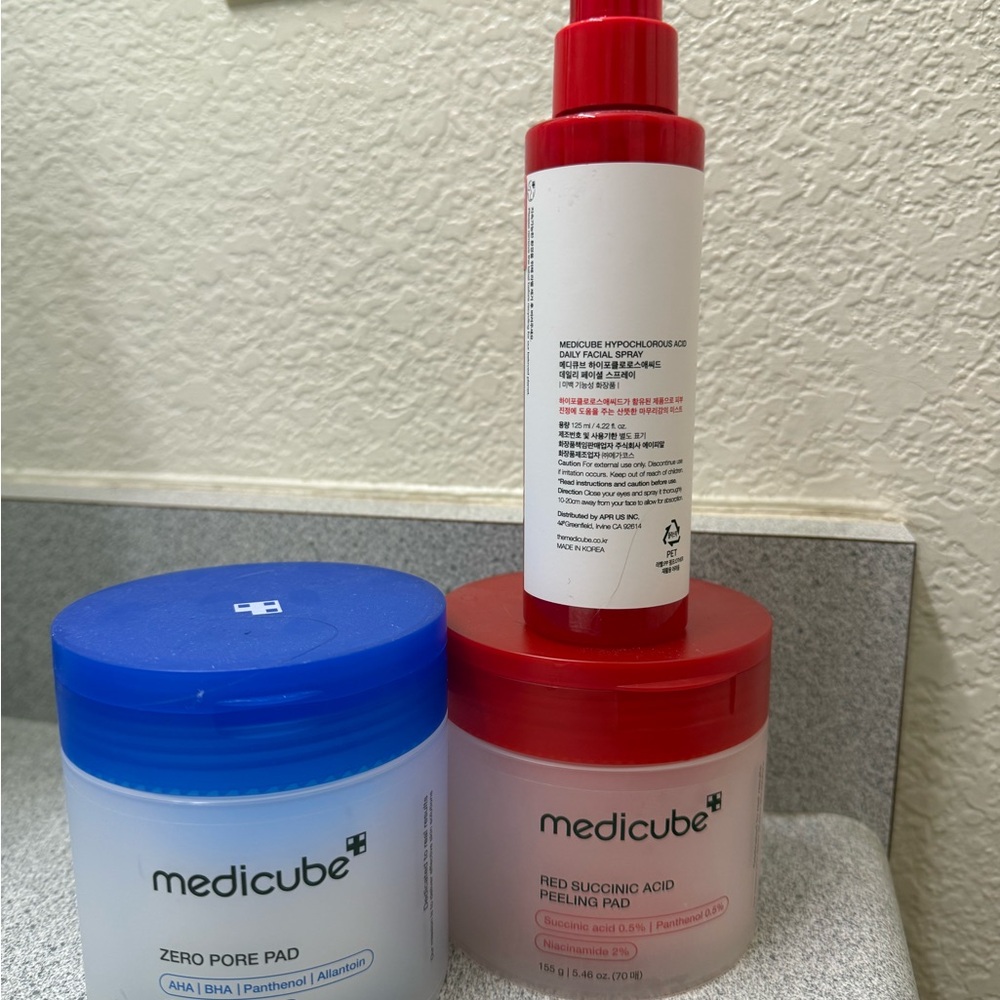 Medicube Skincare Set with Red and Blue